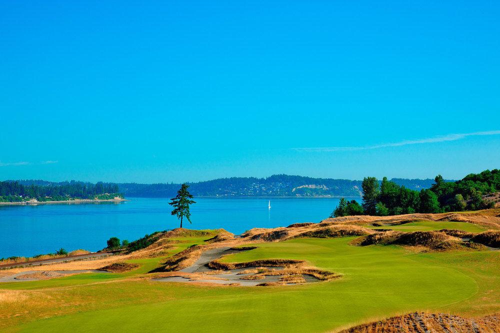 Hotel Murano Tacoma Bagian luar foto The 17th hole at Chambers Bay
